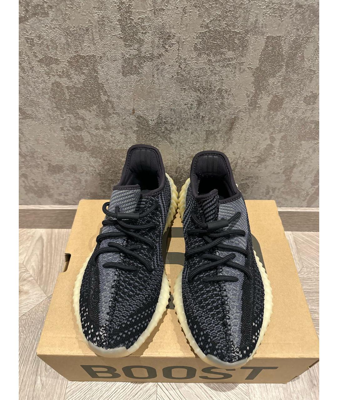 ADIDAS YEEZY Черные текстильные кроссовки, фото 2