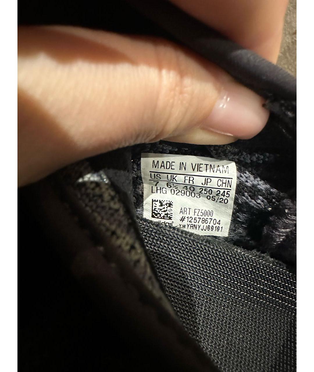 ADIDAS YEEZY Черные текстильные кроссовки, фото 5