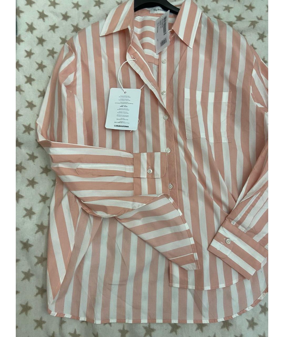 THE FRANKIE SHOP Розовая хлопковая рубашка, фото 3