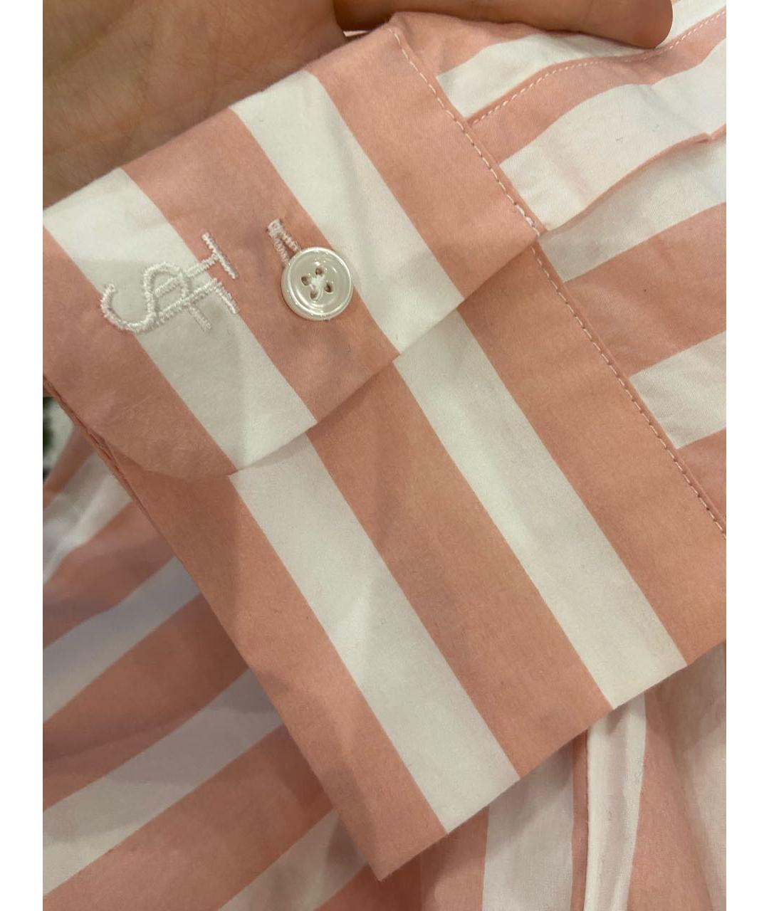 THE FRANKIE SHOP Розовая хлопковая рубашка, фото 5