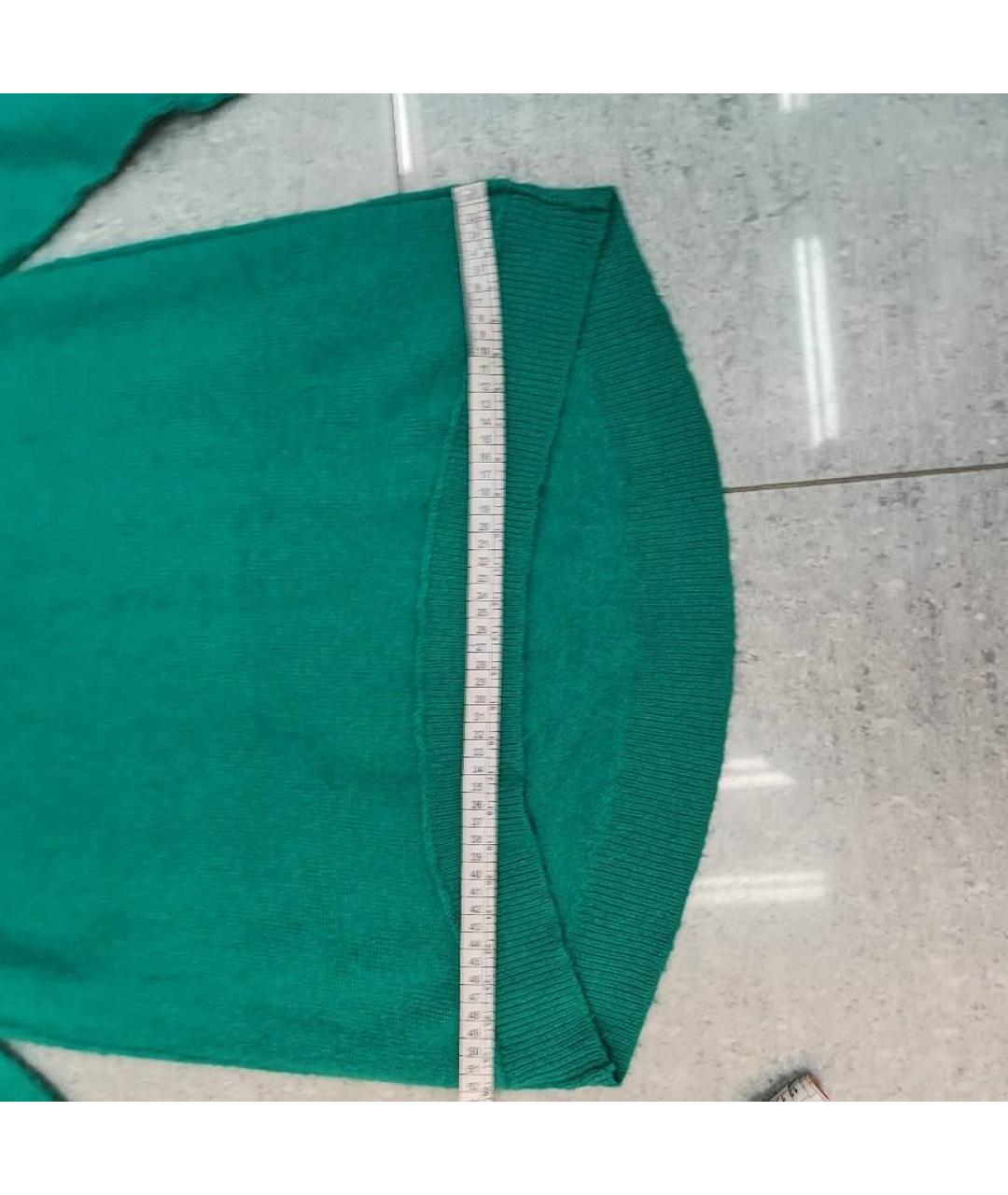 SANDRO Зеленый шерстяной джемпер / свитер, фото 6