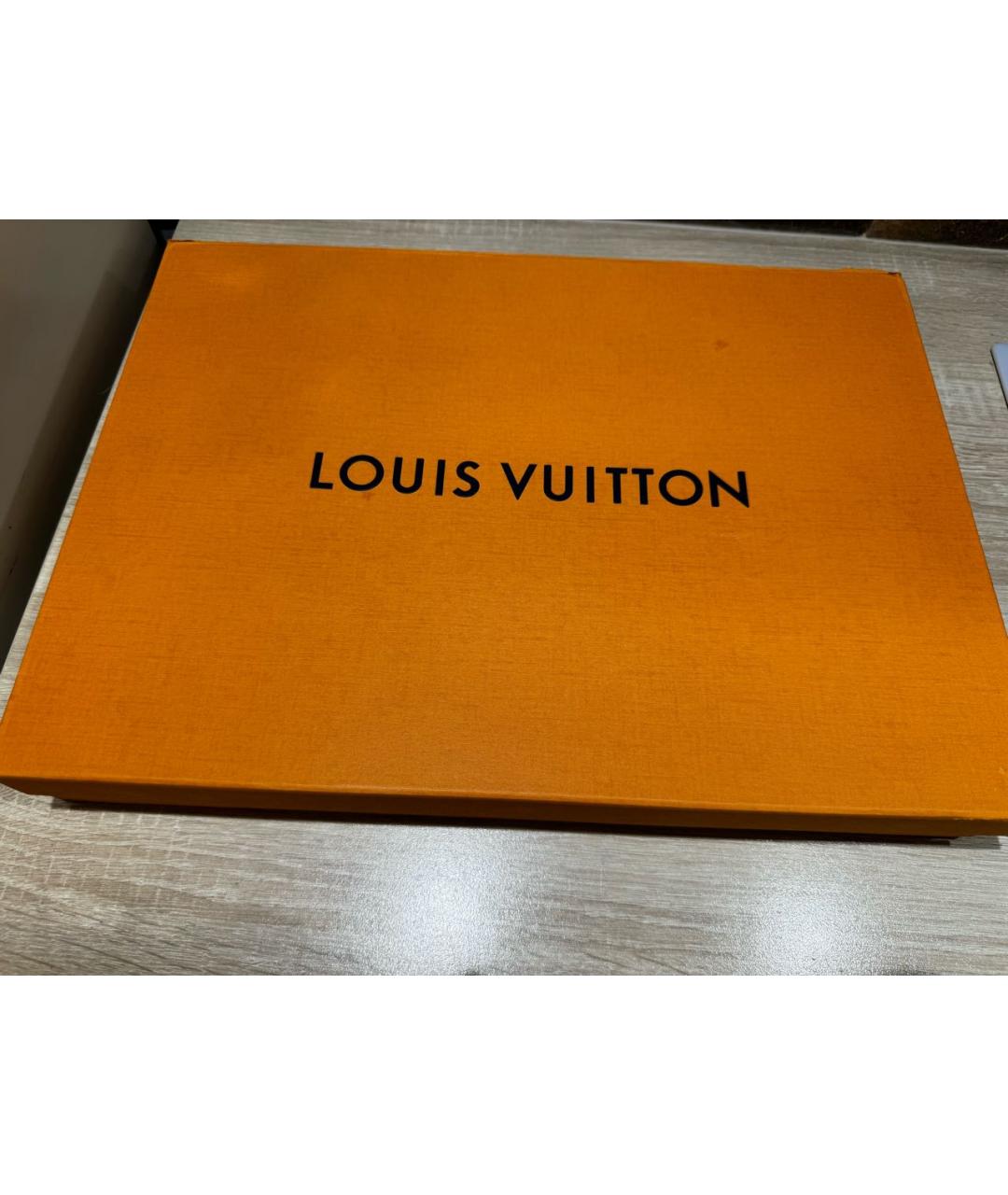 LOUIS VUITTON Розовый шерстяной шарф, фото 5