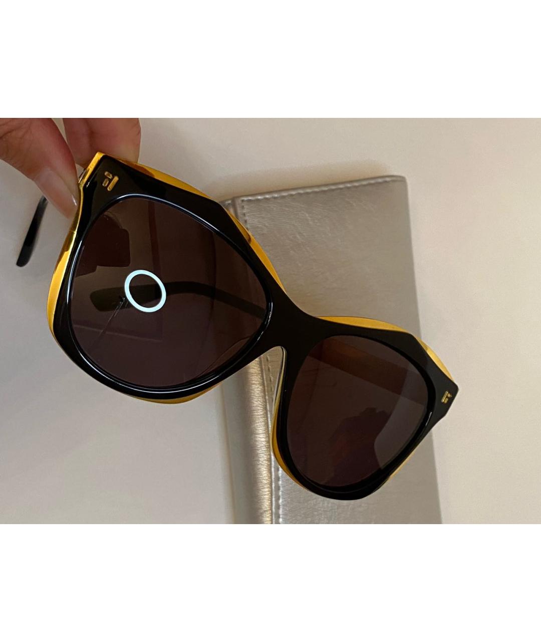 IRRESISTOR Черные пластиковые солнцезащитные очки, фото 8