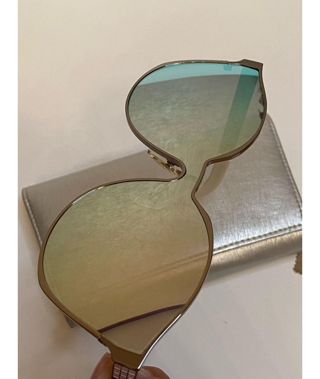 IRRESISTOR Серебряные металлические солнцезащитные очки, фото 8