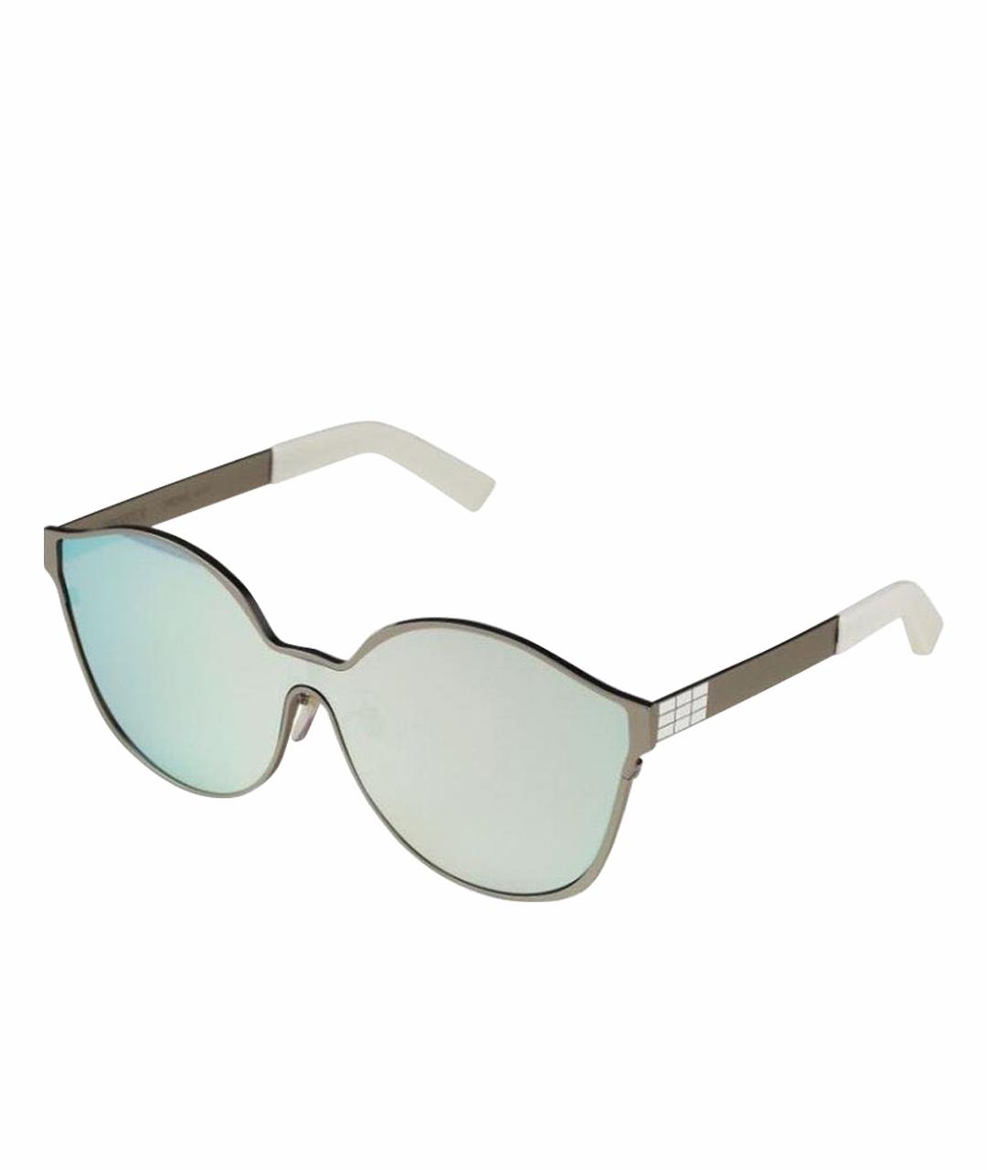 IRRESISTOR Серебряные металлические солнцезащитные очки, фото 1