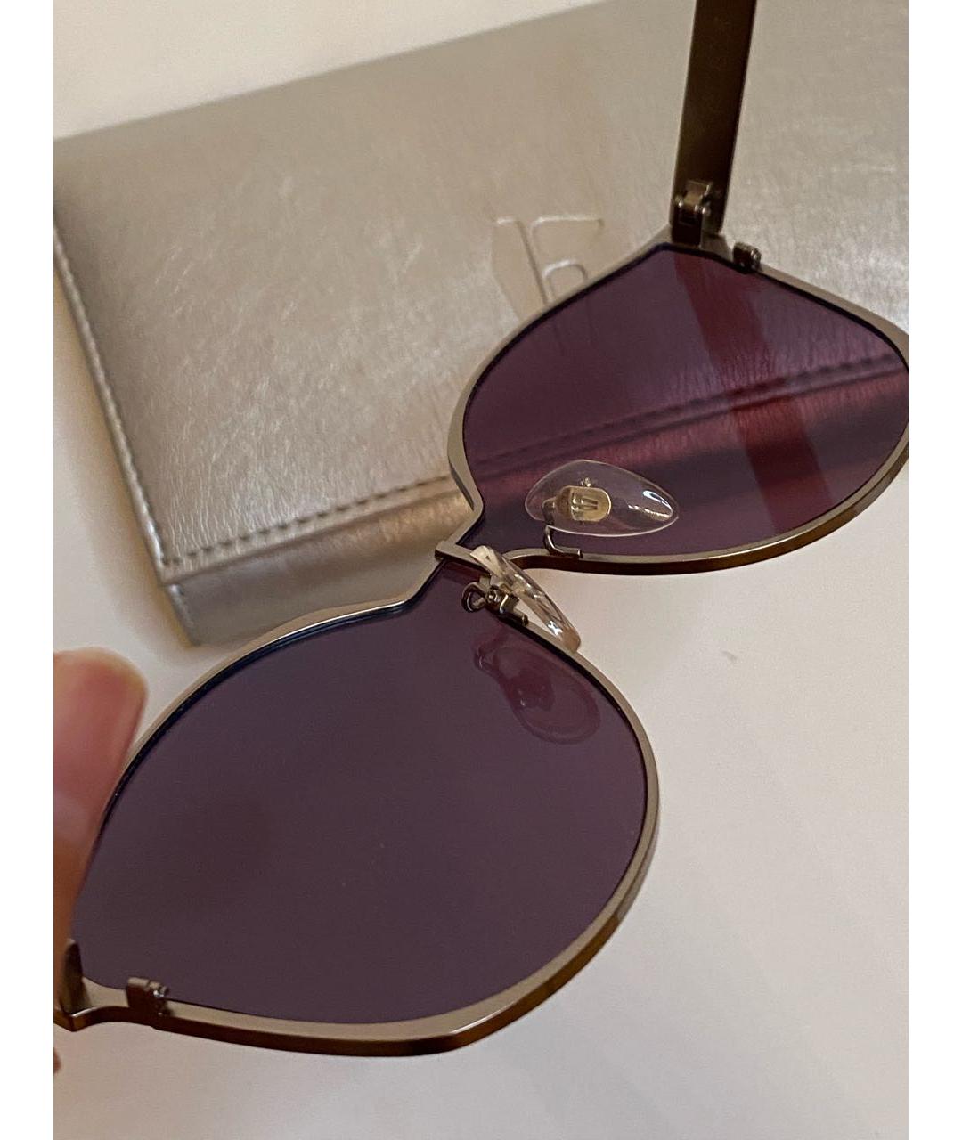 IRRESISTOR Серебряные металлические солнцезащитные очки, фото 7
