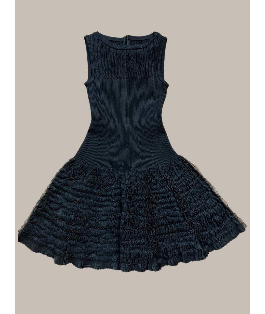 ALAIA Черное шерстяное коктейльное платье, фото 6