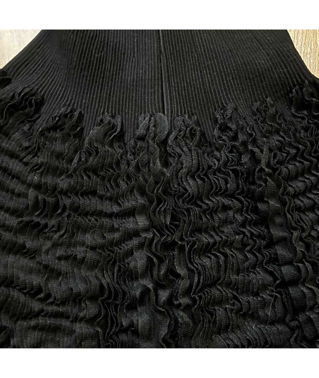 ALAIA Черное шерстяное коктейльное платье, фото 4