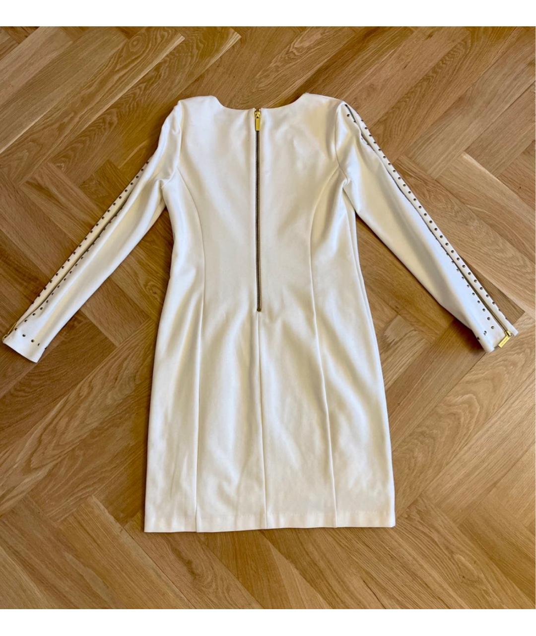 MICHAEL KORS Белое полиэстеровое коктейльное платье, фото 3