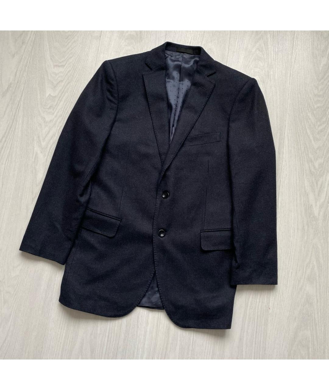 PAL ZILERI Темно-синий шерстяной пиджак, фото 3