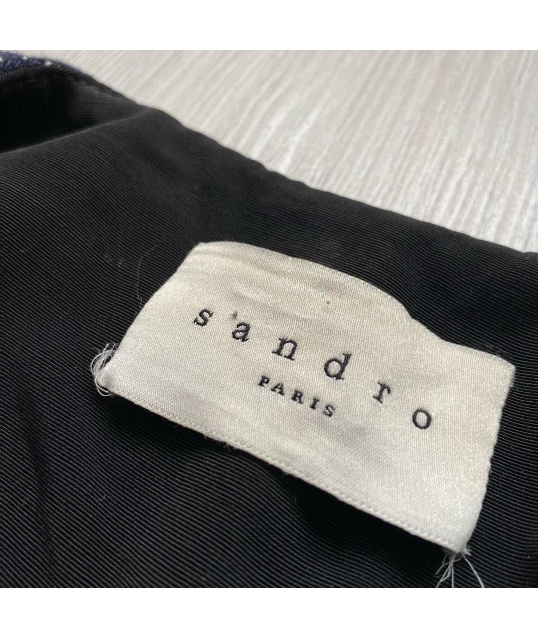 SANDRO Темно-синяя куртка, фото 3