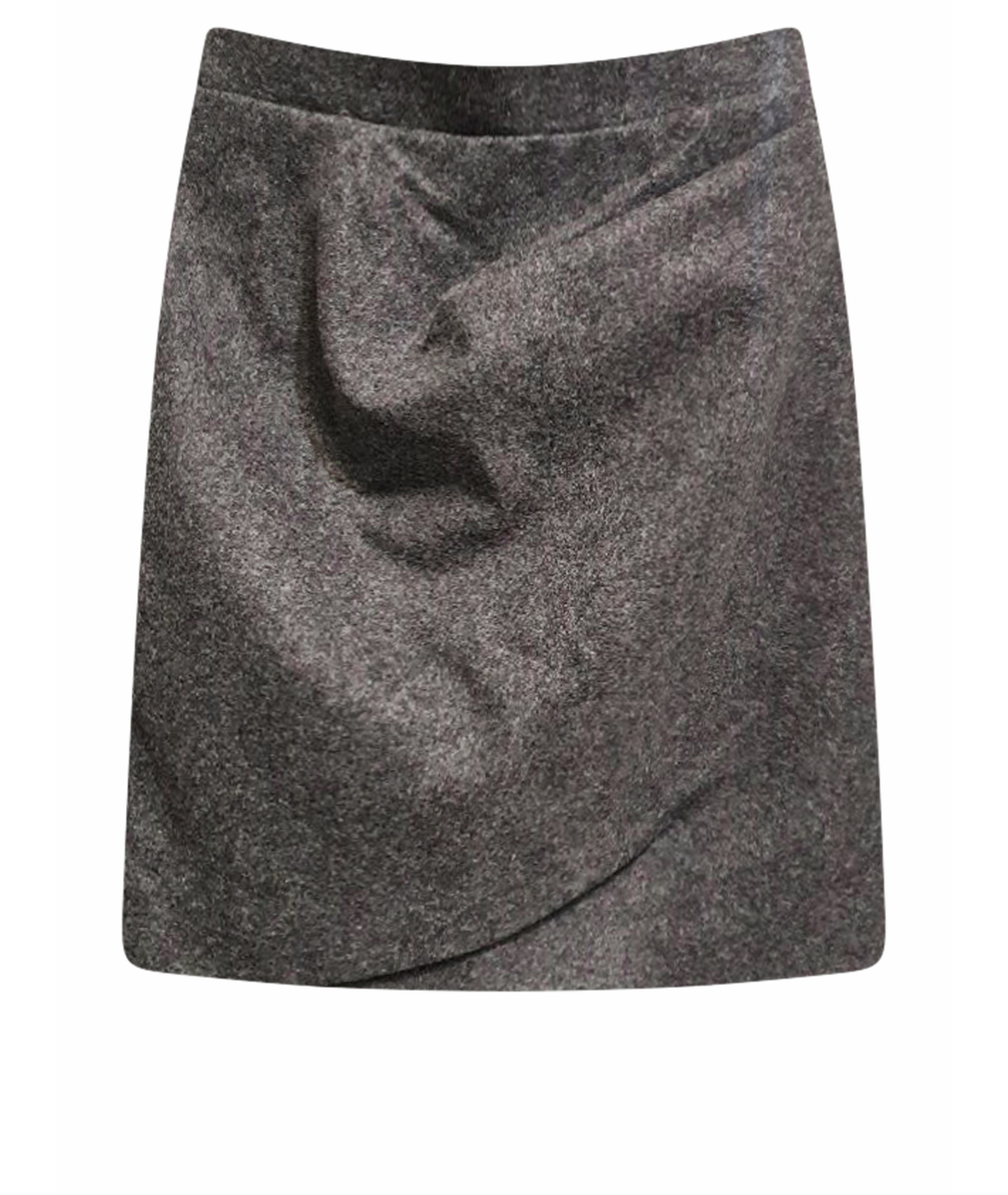 CARVEN Антрацитовая шерстяная юбка мини, фото 1