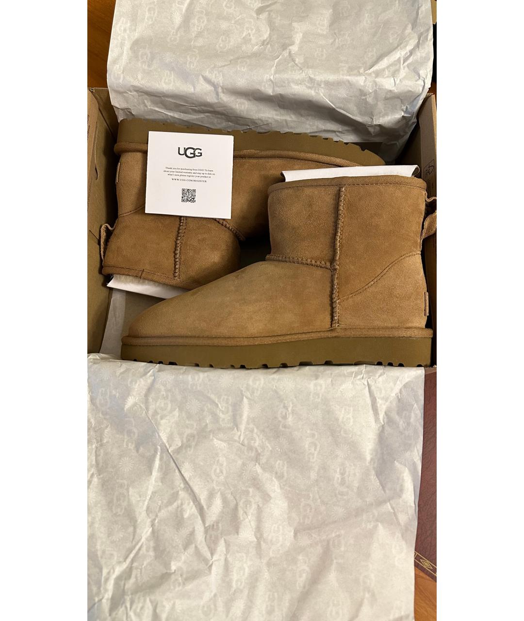 UGG AUSTRALIA Бежевые ботинки, фото 2