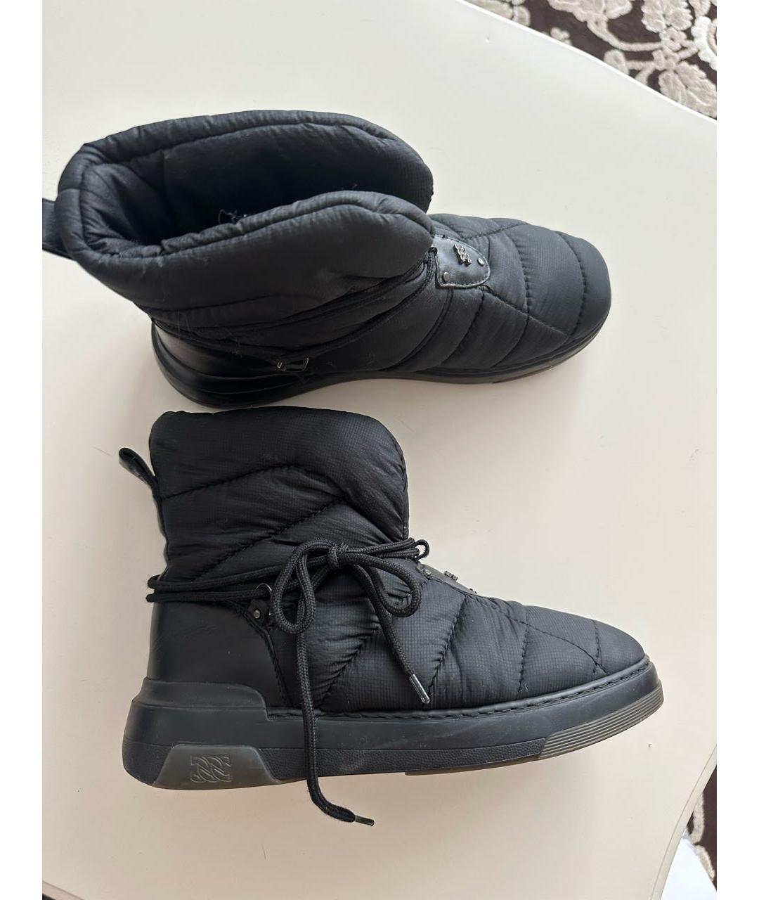 CASADEI Черные текстильные ботинки, фото 9