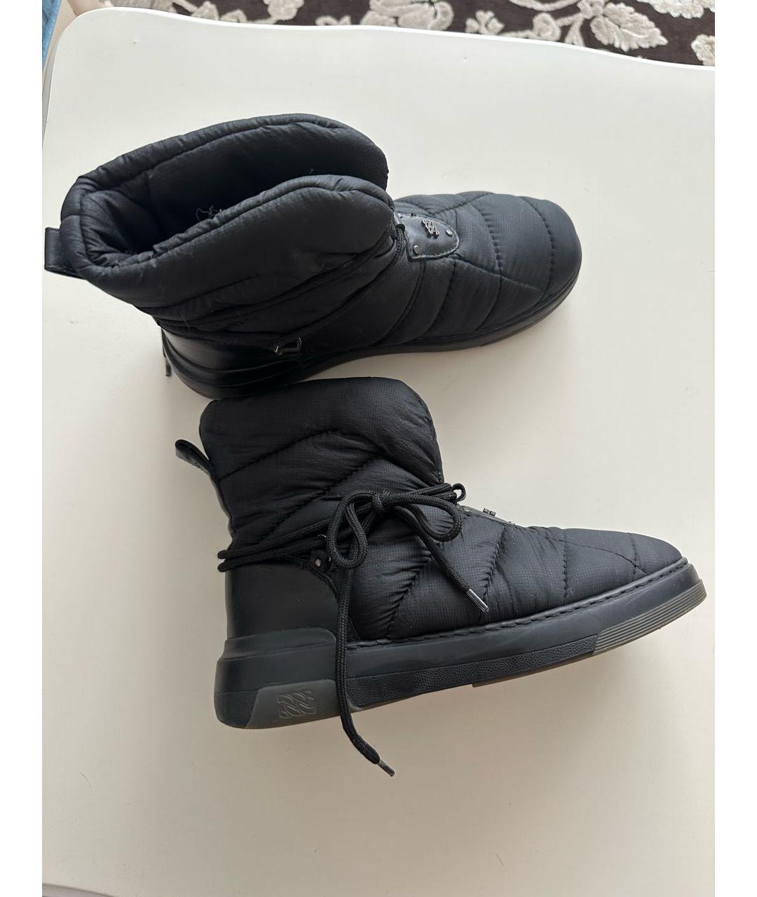 CASADEI Черные текстильные ботинки, фото 2