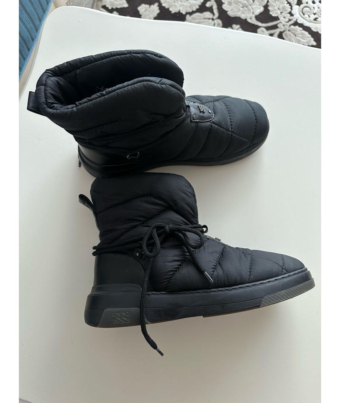 CASADEI Черные текстильные ботинки, фото 3