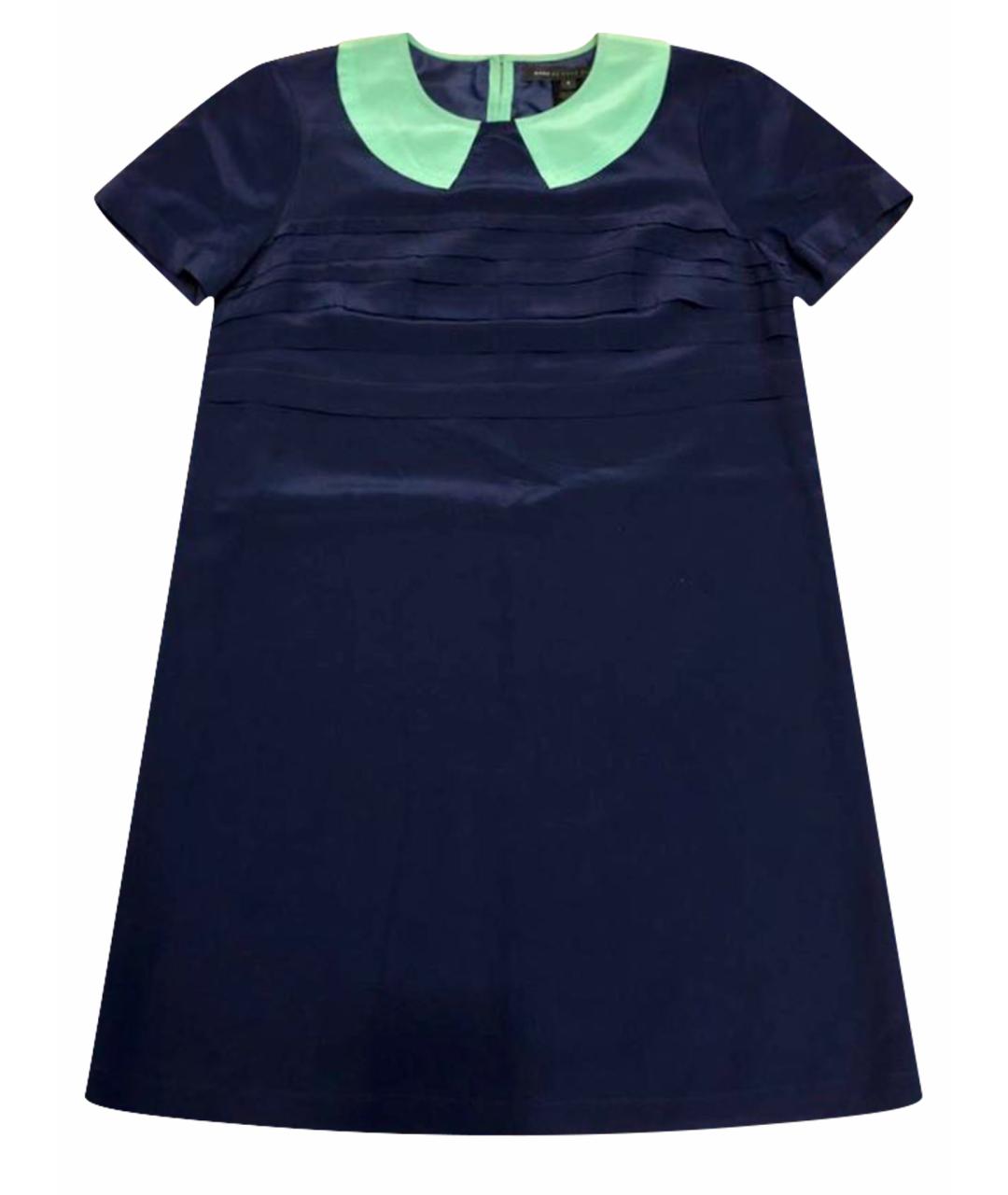 MARC JACOBS Темно-синее шелковое повседневное платье, фото 1