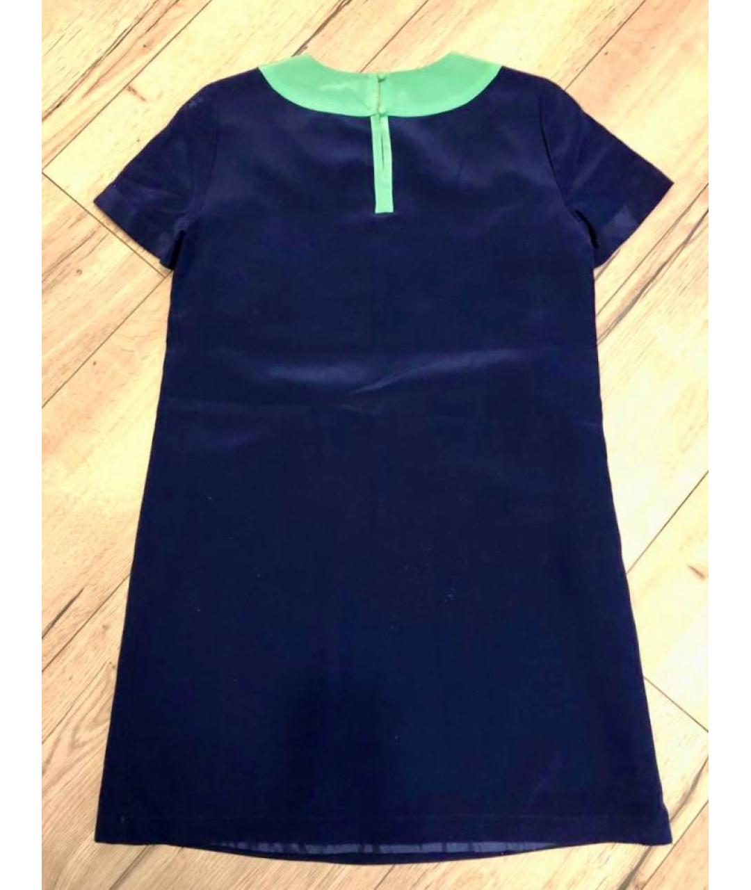 MARC JACOBS Темно-синее шелковое повседневное платье, фото 2
