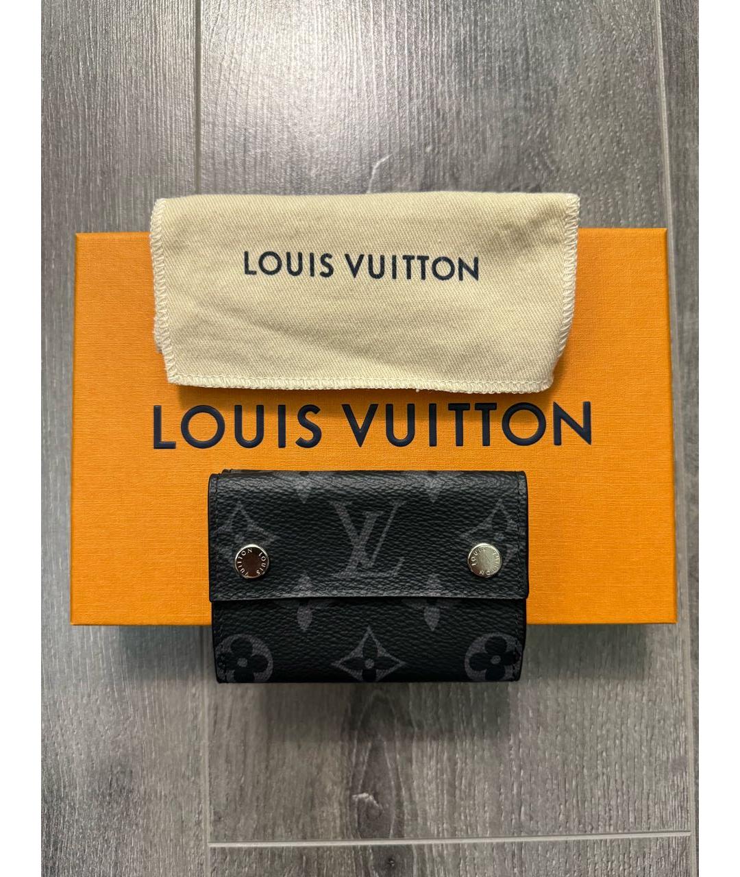 LOUIS VUITTON PRE-OWNED Черный кошелек, фото 9
