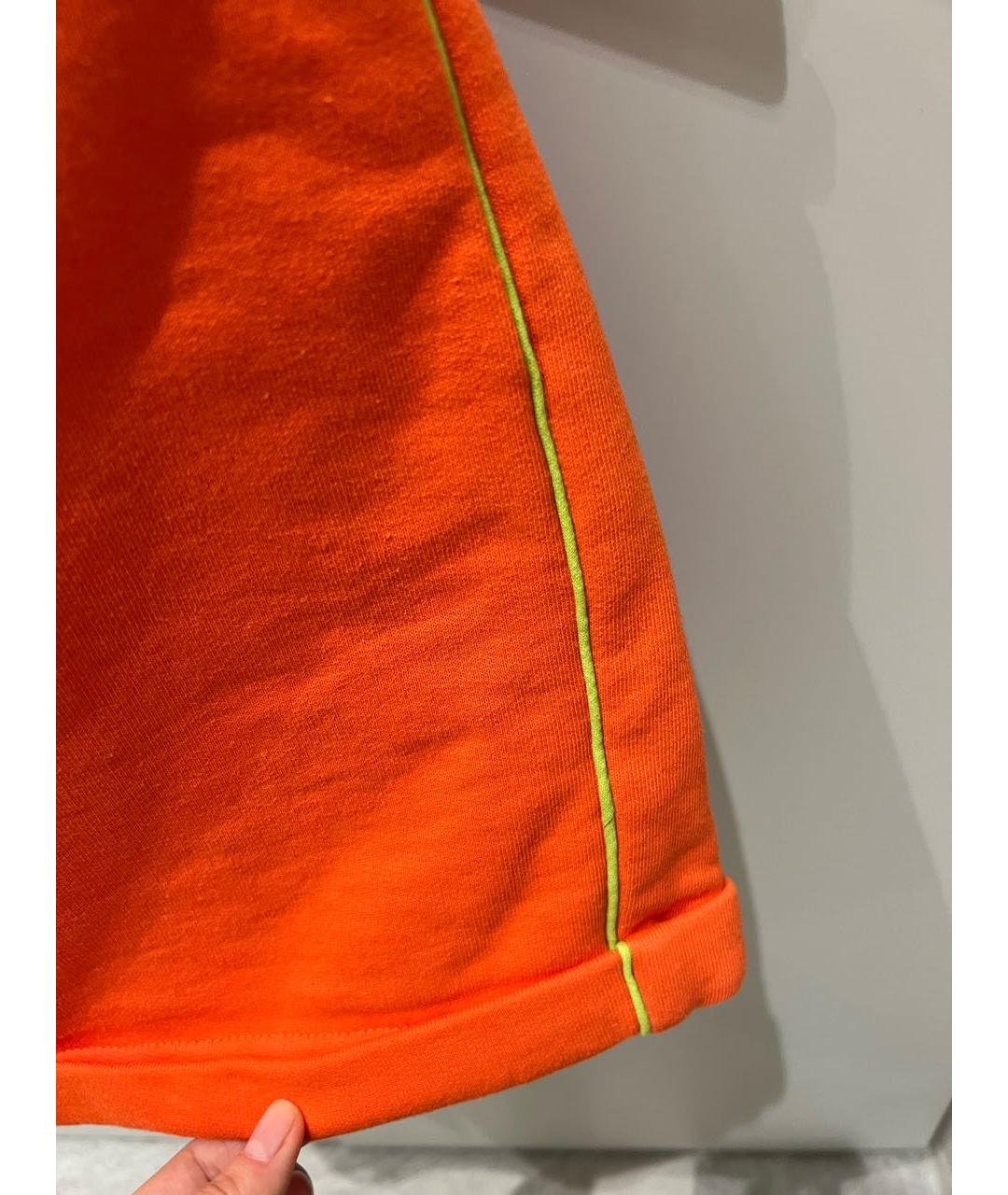 ALBERTA FERRETTI Оранжевое хлопковые шорты, фото 3