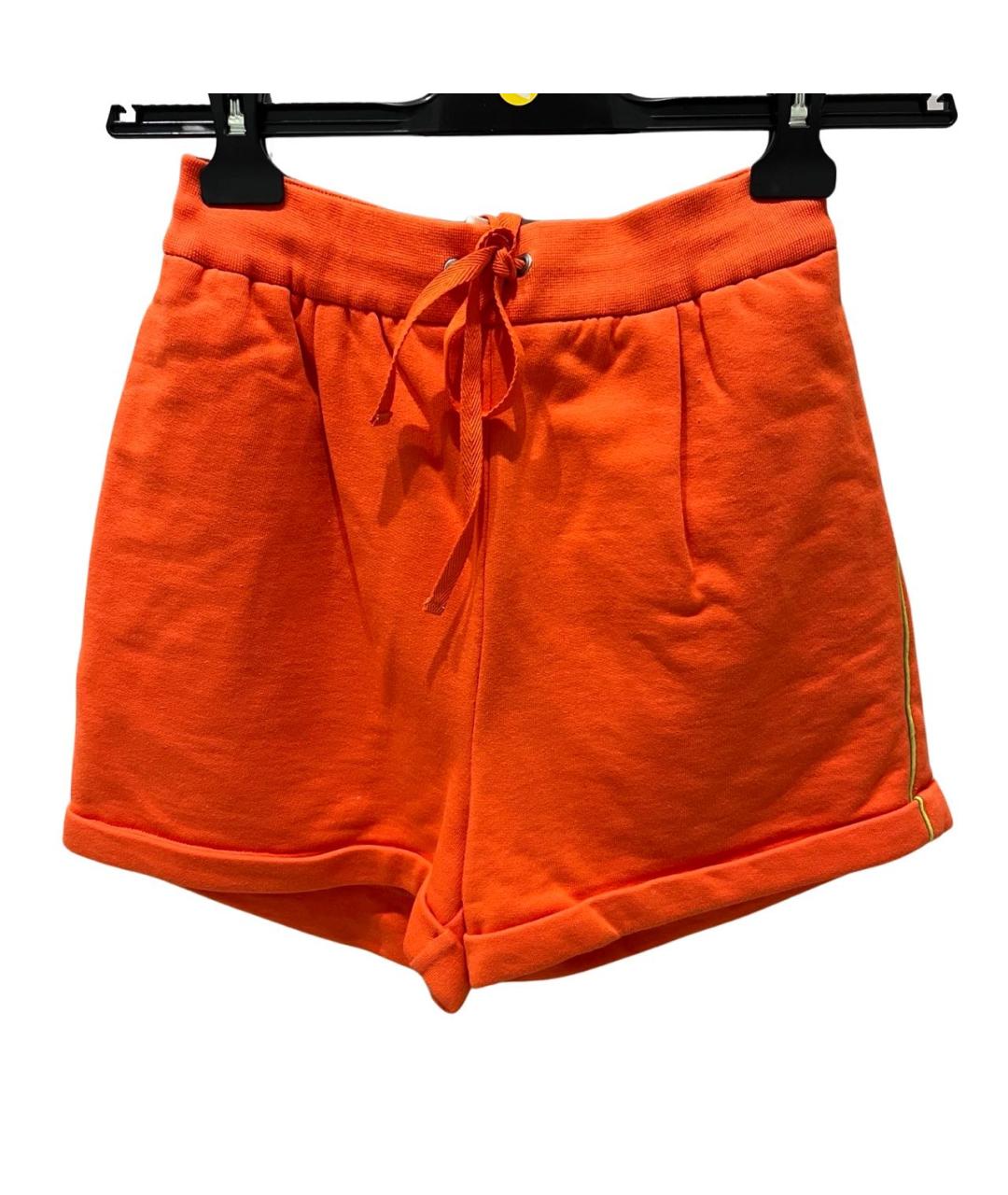 ALBERTA FERRETTI Оранжевое хлопковые шорты, фото 5
