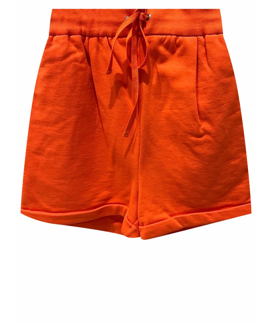ALBERTA FERRETTI Оранжевое хлопковые шорты, фото 1