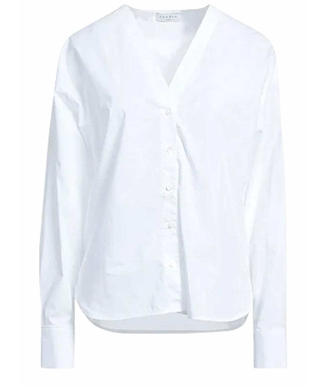 SANDRO Белая хлопковая рубашка, фото 1