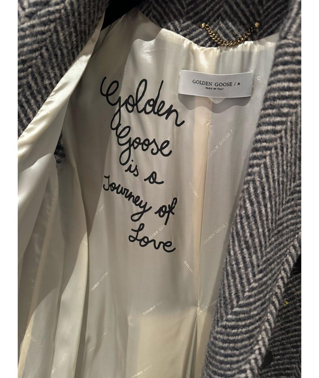 GOLDEN GOOSE DELUXE BRAND Серое пальто, фото 6