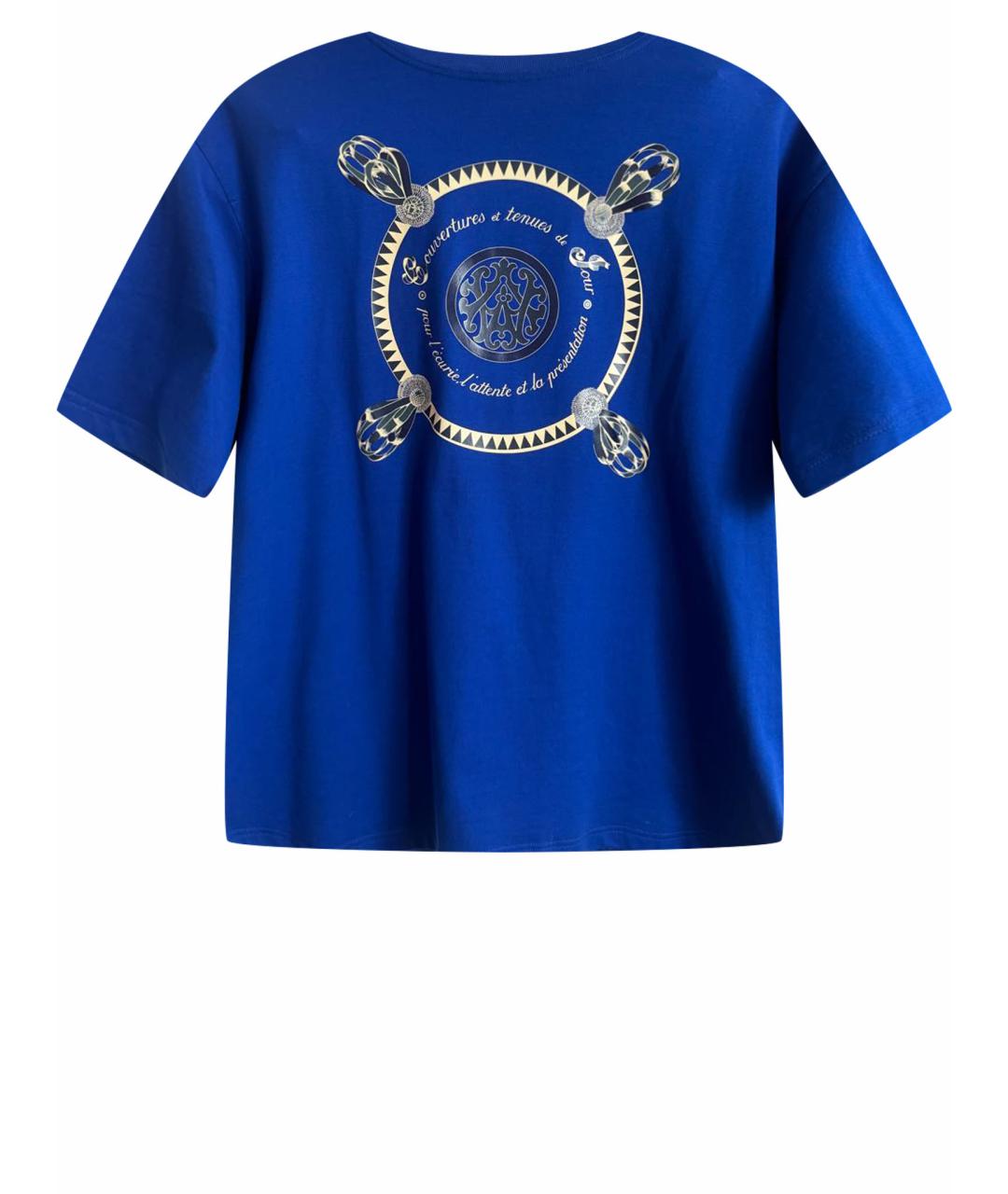 HERMES PRE-OWNED Синяя хлопковая футболка, фото 1