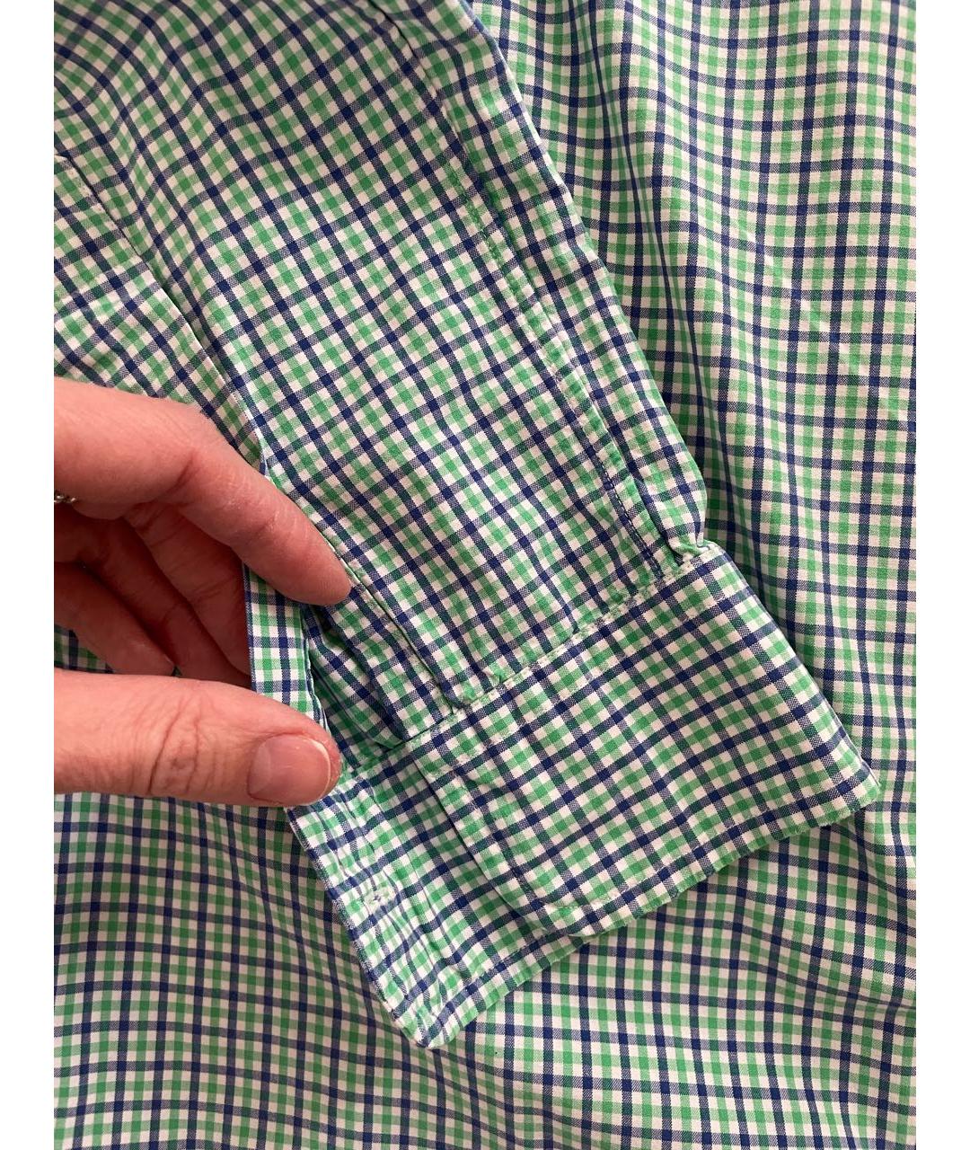 POLO RALPH LAUREN Зеленая хлопковая кэжуал рубашка, фото 5