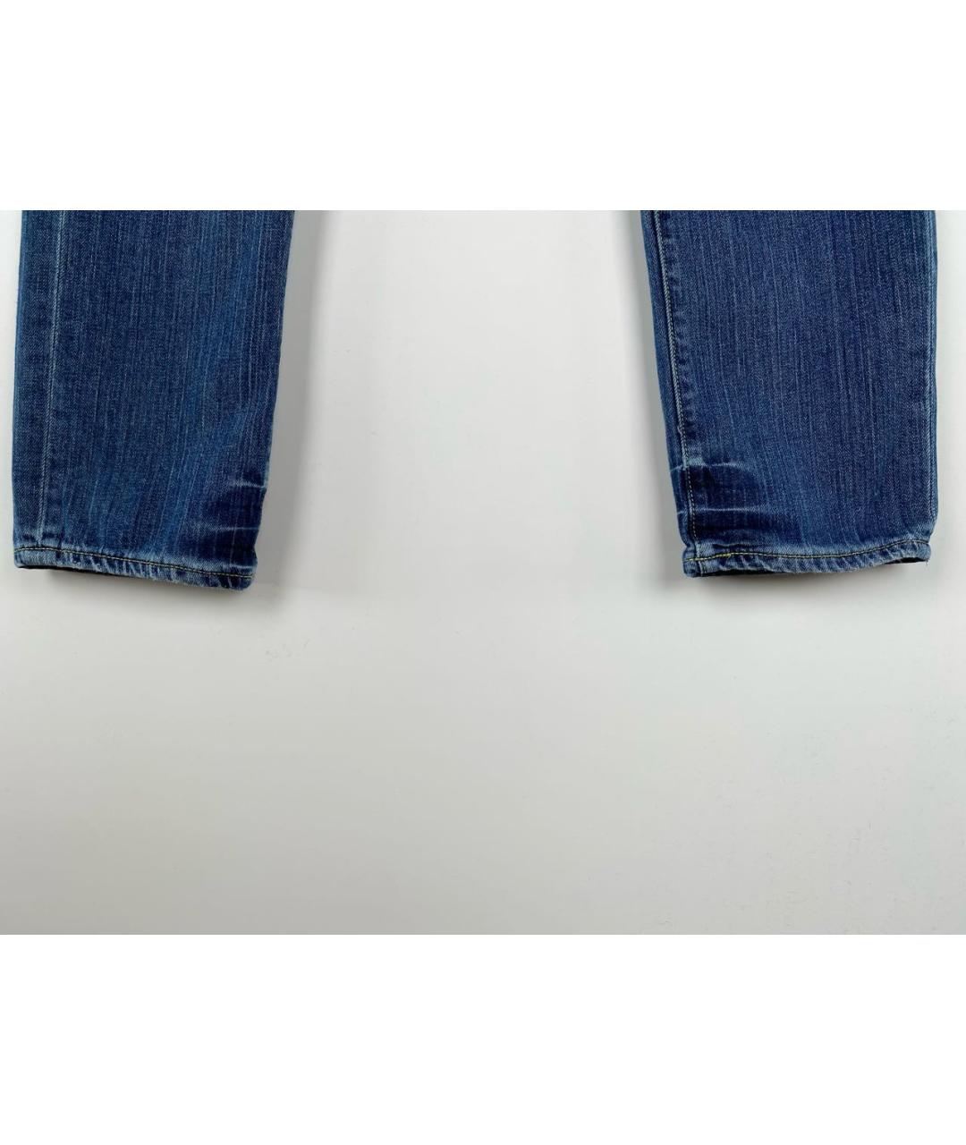 ED HARDY Синие хлопковые прямые джинсы, фото 5