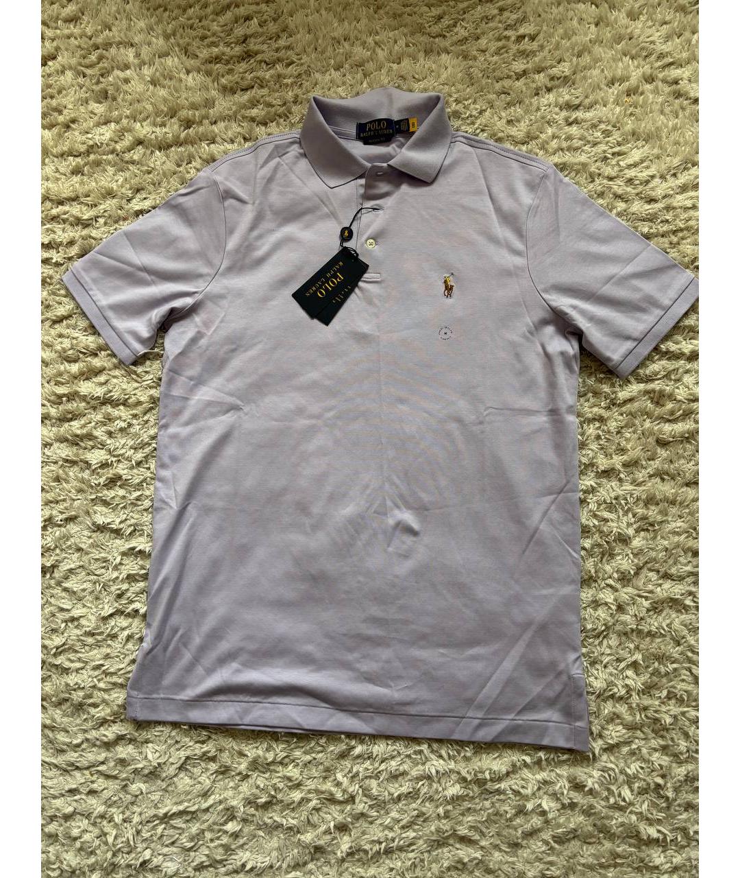 POLO RALPH LAUREN Розовое хлопковое поло с коротким рукавом, фото 6