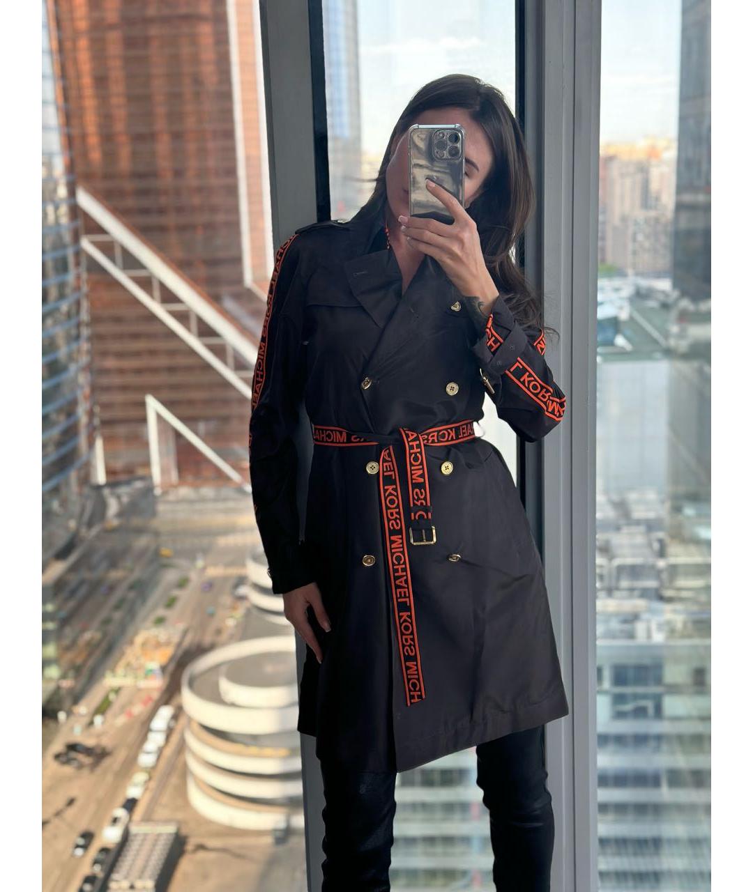 MICHAEL KORS Коричневый полиэстеровый тренч/плащ, фото 3