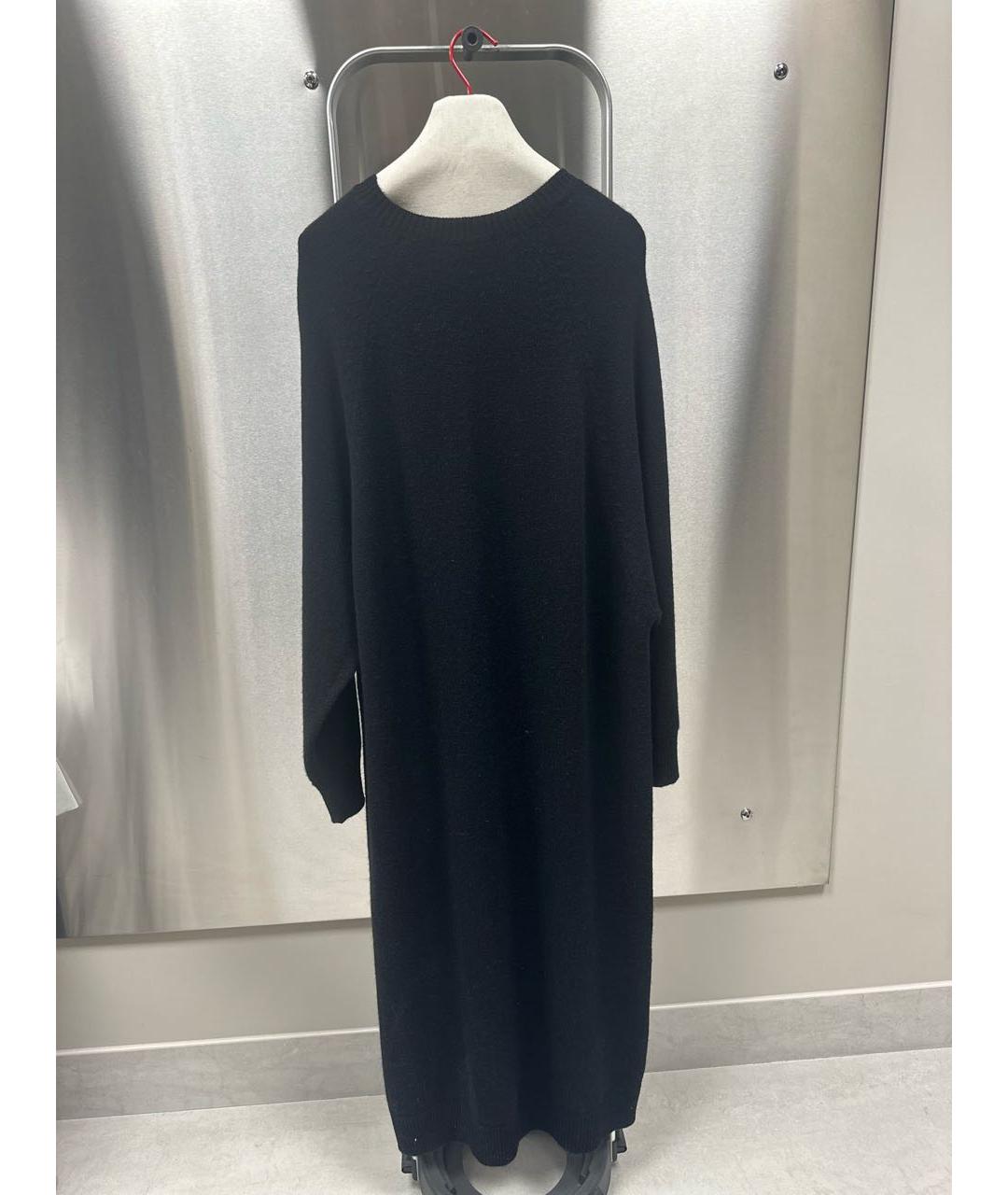 RAEY Черное шерстяное повседневное платье, фото 2