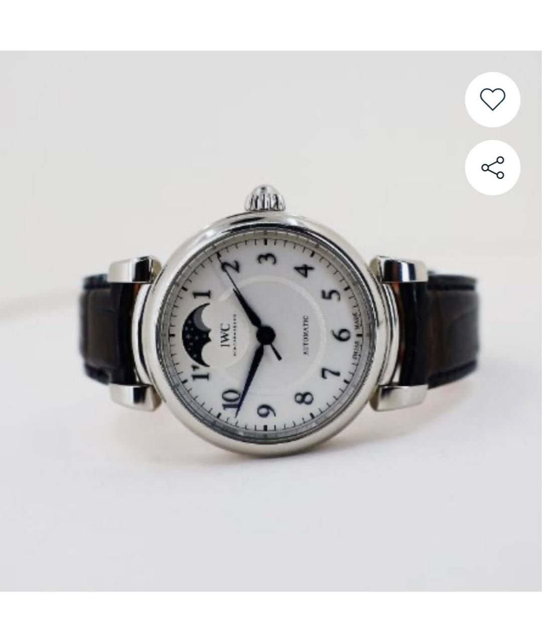 IWC Schaffhausen Серебряные металлические часы, фото 2