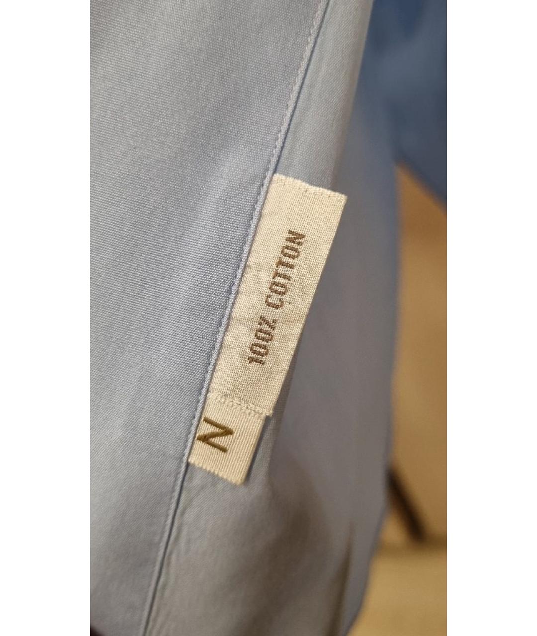 BRIONI Голубая хлопковая классическая рубашка, фото 7