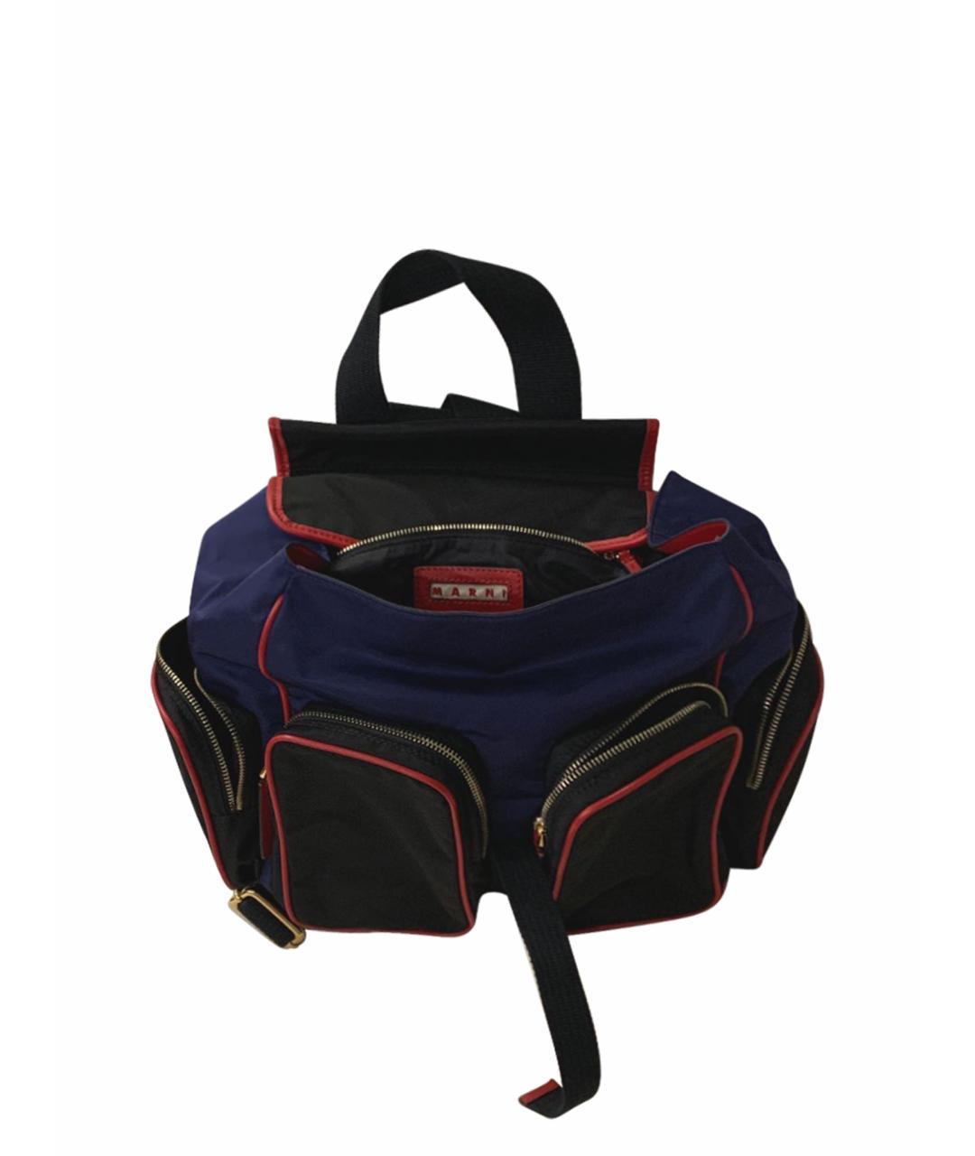 MARNI Синий рюкзак, фото 1