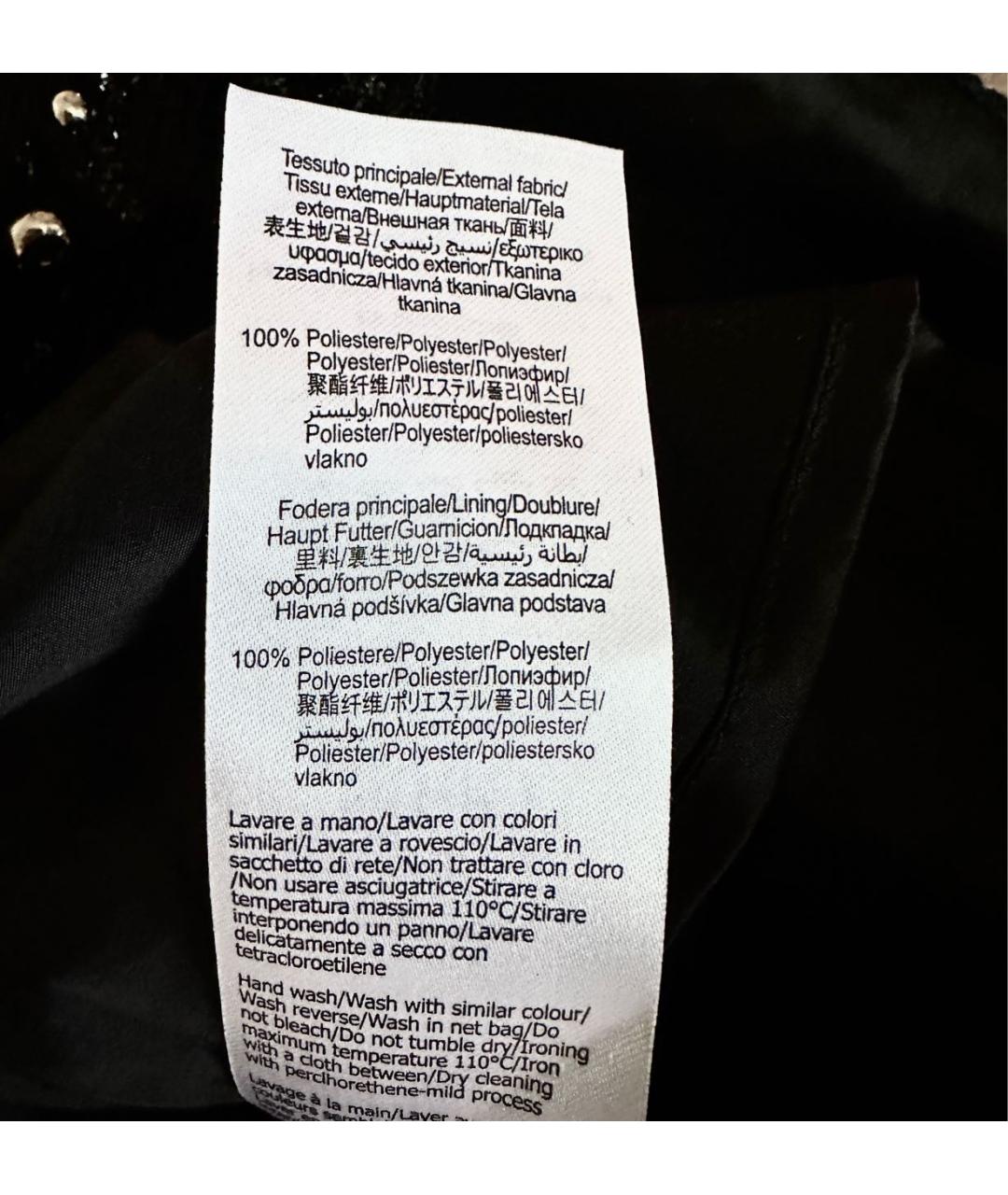 LIU JO Черная полиэстеровая юбка мини, фото 4