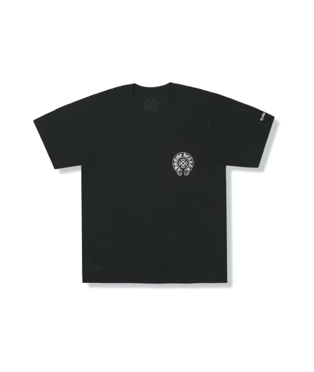 CHROME HEARTS Черная хлопковая футболка, фото 3