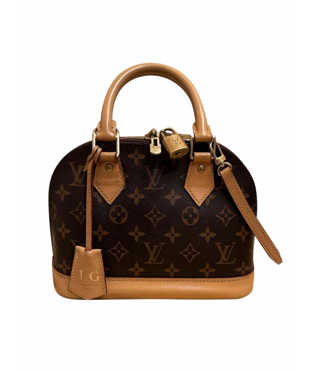 LOUIS VUITTON PRE-OWNED Коричневая сумка с короткими ручками, фото 1