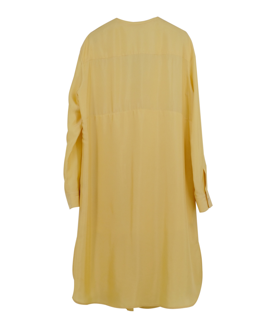 JIL SANDER Желтое вискозное повседневное платье, фото 2