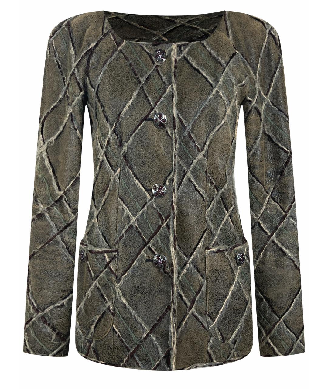 CHANEL PRE-OWNED Кожаный жакет/пиджак, фото 1