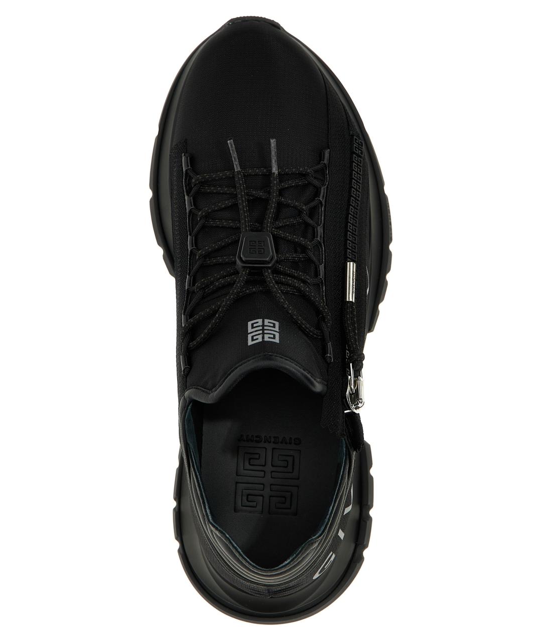 GIVENCHY Черные синтетические низкие кроссовки / кеды, фото 4