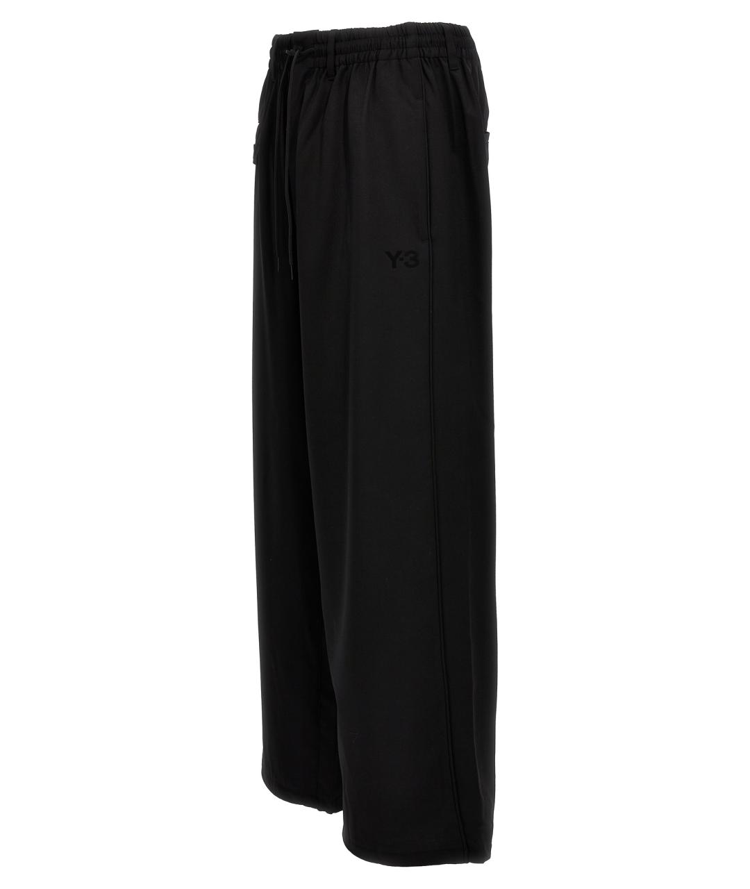 Y-3 Черные полиэстеровые повседневные брюки, фото 3