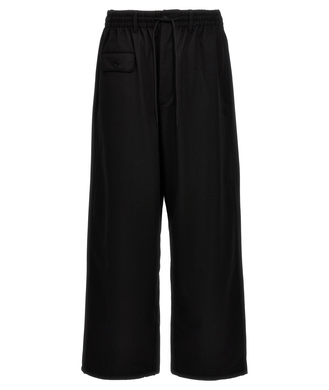 Y-3 Черные полиэстеровые повседневные брюки, фото 1