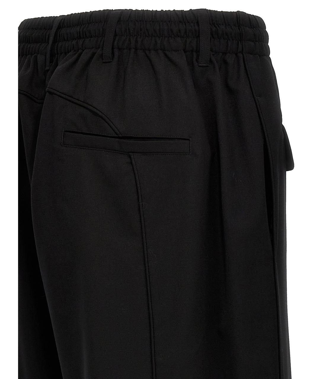 Y-3 Черные полиэстеровые повседневные брюки, фото 5