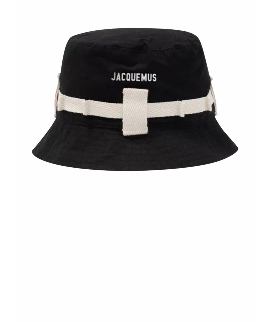 JACQUEMUS Черная хлопковая панама, фото 1