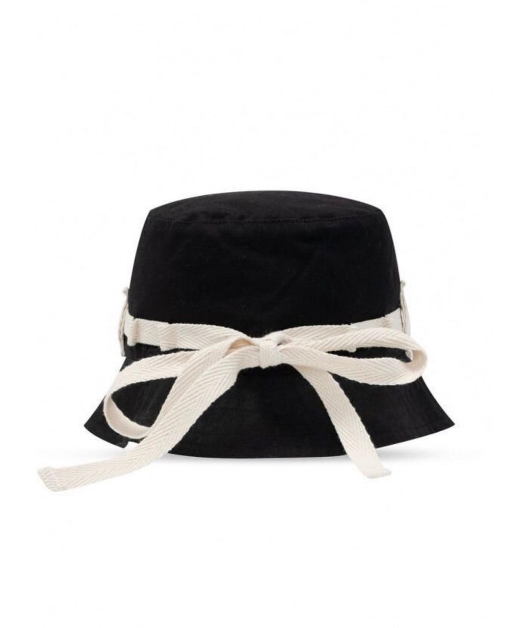 JACQUEMUS Черная хлопковая панама, фото 2