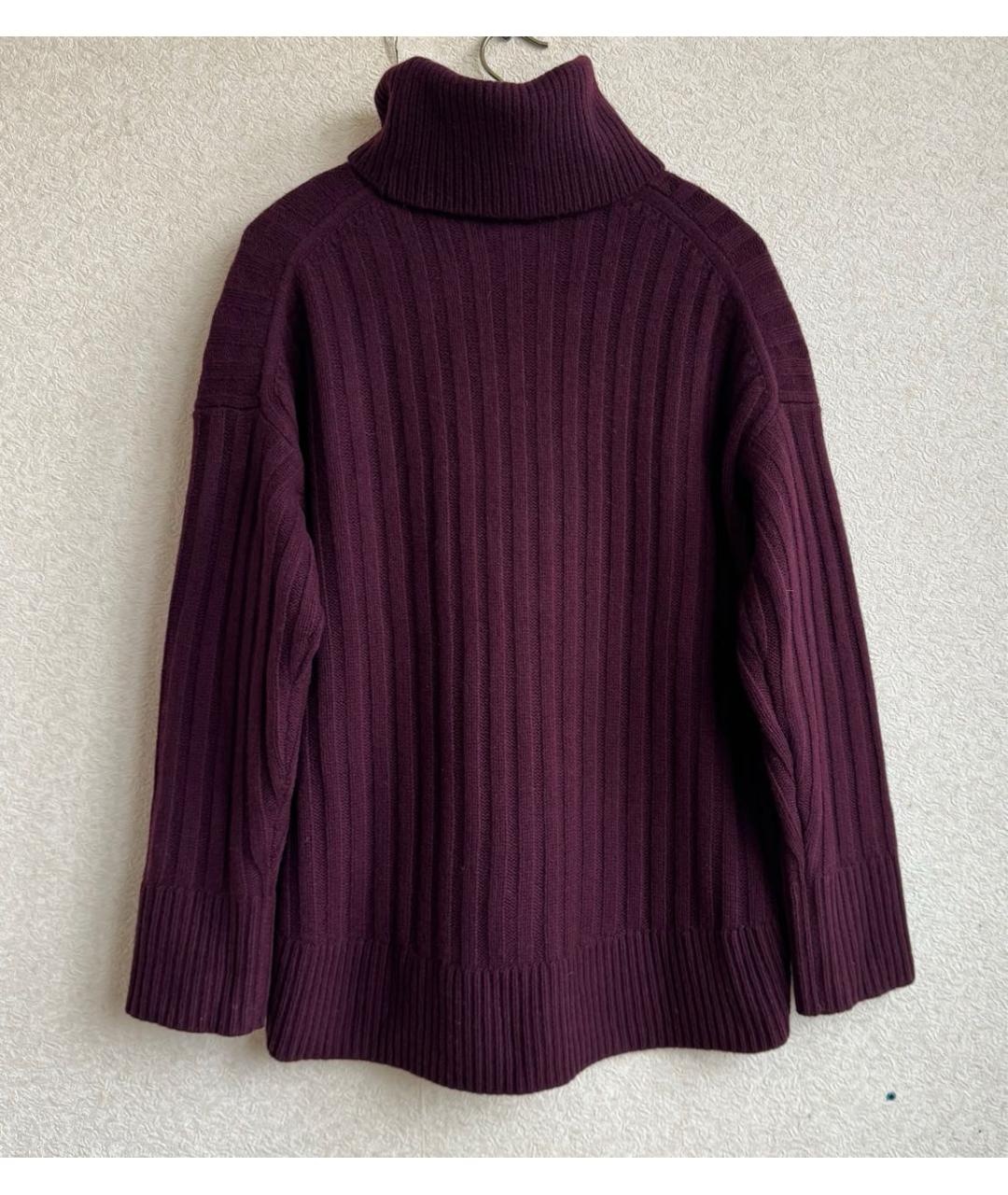 POLO RALPH LAUREN Бордовый шерстяной джемпер / свитер, фото 2