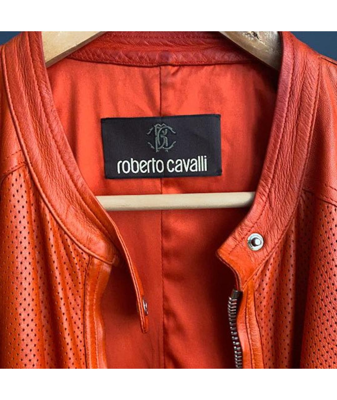 ROBERTO CAVALLI Оранжевая куртка, фото 4